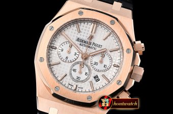 Audemars Piguet Royal Oak Chronograph 26331ST RG/LE Wht/Wht OMF A7750