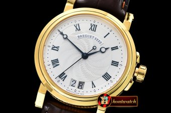 Breguet Marine Big Date Ref.5222 YG/LE White/Rmn A2892