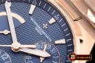 VACH. CONSTANTINE Overseas Dual Time Power Reserve RG/RG Blue TWA A1222