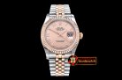 Rolex Datejust Man DJ 36mm Jub Flt RG/SS Rose Roman BP A3135 Mod