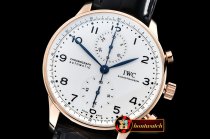 IWC Portuguese Chrono "150 Years" RG/LE Wht/Blu YLF A7750