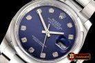 Rolex DateJust 36mm Oyst Dm 904L SS/SS Blue/Diam GMF SA3135