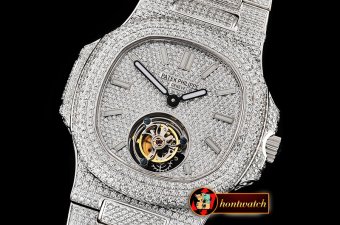 Patek Philippe Nautilus 40mm Tourbillon Fantasy DIAM/SS Asia HW Tourb