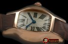CAR0334B - Tortue De Cartier RG/LE White Swiss Quartz