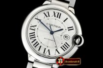 Cartier Balon Bleu 42mm SS/SS White JF Miyota 9015