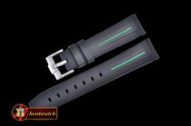 Rolex Rubber B VulChromatic Strap Black/Green