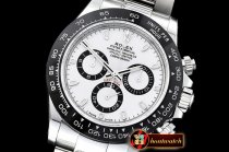 Rolex Daytona 116500 CER/SS White 904L Noob V2 A4130 Mod