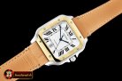 Cartier Santos De Cartier 2018 Mens YG/SS/LE (Tan) Wht MY9015