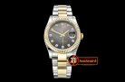 Rolex Datejust DJ 36mm Oyst Flt YG/SS Black MOP Diams BP A3135 M