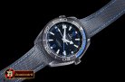 Omega Planet Ocean Deep Black CER/RU Blue BP A2836 Mod