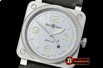 Bell & Ross BR03-92 Horolum Sandblasted SS/LE Grey Miyota 9015