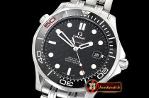 Omega Seamaster 300m 007 50th Anv SS/SS Blk OMF V2 Asia 2824
