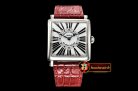 Franck Muller Master Sq 6002 Midsize SS/LE Red White GF - Swiss Qtz