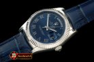 Replica Rolex DayDate Fluted Blue Roman SS/LE Asian Eta 2836