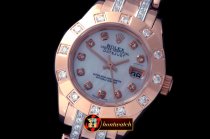 Replica Rolex 12-Diam Bez RG MOP Wht/Diam S-2671