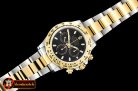 Rolex Daytona 116523 YG/SS Black Stk OMF A7750 Mod