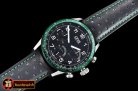 Oris Calobra Chronograph Ltd Ed Green SS/LE Blk Jap Qtz