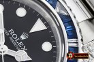 Rolex GMT II Blue/Wht Rubies SS/SS Blk BP A3186 Mod