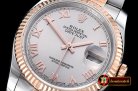Rolex Datejust DJ 36mm Oyst Flt RG/SS Light Grey Rmn BP A3135 Mo