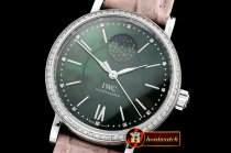 IWC Portofino MoonPhase Diam Bez SS/LE Green A2851 Mod