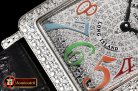 Franck Muller Long Island 952QZ DIAM/SS/LE (Blk) Color GF Swiss Qtz