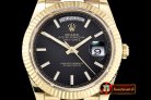 RDD0196B - DayDate 228206 YG/YG Black Stick BP Swiss 2836