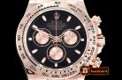 Replica Rolex Daytona 18K RG Wrp RG/LE Blk Stk BP A7750 Mod4130