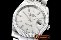 Rolex Datejust II DJ2 41mm Oyst Flt 904L SS/SS Silver/Stk ARF Asia 2824