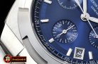 VACH. CONSTANTINE Overseas Chronograph SS/SS Blue Asia 7750 Mod 5200