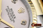 Rolex Datejust DJ 36mm Oyst Flt YG/SS Light Grey Diams BP A3135
