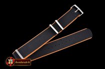 Rolex Black/Yellow 22mm Top Quality Nylon Strap