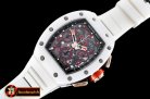 Richard Mille RM011 Felipe Massa LE Wht Cer CER/RG/VRU Blk/Red A