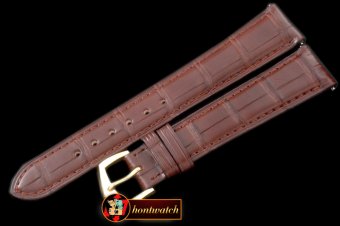 Replica Patek Philippe Brown Croc Strap YG 20/16/ Insignia Buckl