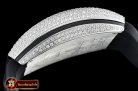 Franck Muller Vanguard Mens V45 Diams SS/LE/RU Black Diam ABF A2824