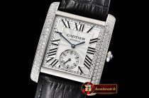 Cartier Tank MC 1904 Diam SS/LE White KSF Asia 23J Mod