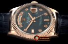 Replica Rolex DayDate Fluted M-Black RG/LE Asian 2836