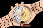 VACH. CONSTANTINE Overseas Chronograph RG/RG White Asia 7750 Mod 5200