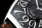 Franck Muller Crazy Hours Curvex Mens SS/LE Black Asia 21J Mod