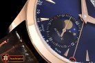 Jaeger Le Coultre Master Ultra Thin Moonphase RG/LE Blue KMF MY9015 Mod