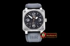 Replica BELL & ROSS BR03-92 SS/RU Black/White/Orange Miyota 9015