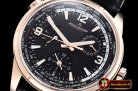 Jaeger Le Coultre Polaris Geographic WT LE RG/LE Black Miyota 9015 Mod