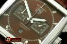 TAG0279A - Monaco Classic SS/LE Brown Jap OS20 Quartz Chrono