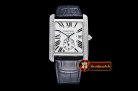 Replica Cartier Tank MC 1904 SS/LE Diams White JF Asia 23J
