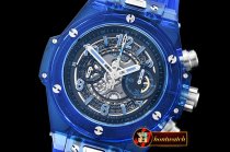 Hublot Big Bang Unico Sapphire 45mm PL/RU Skele SF Blue A7750