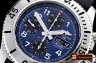 Replica Breitling Superocean SteelFish Chrono SS/RU Blue/Blk A77