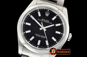 Rolex Oyster Pert. 39mm 114300 SS/SS Black Stk BP Asia 3132