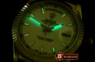Replica Rolex DayDate Fluted White SS/LE Asian Eta 2836