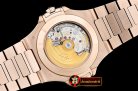 Patek Philippe Nautilus GMT MoonPhase RG/RG Grey Asia 23J Calend