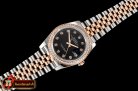 Rolex DateJust 36mm Jub Diam RG/SS Black/Dm BP A2813