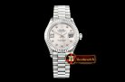 Rolex DateJust Ladies 28mm Pres Flt SS/SS Grey/St D BP A2671